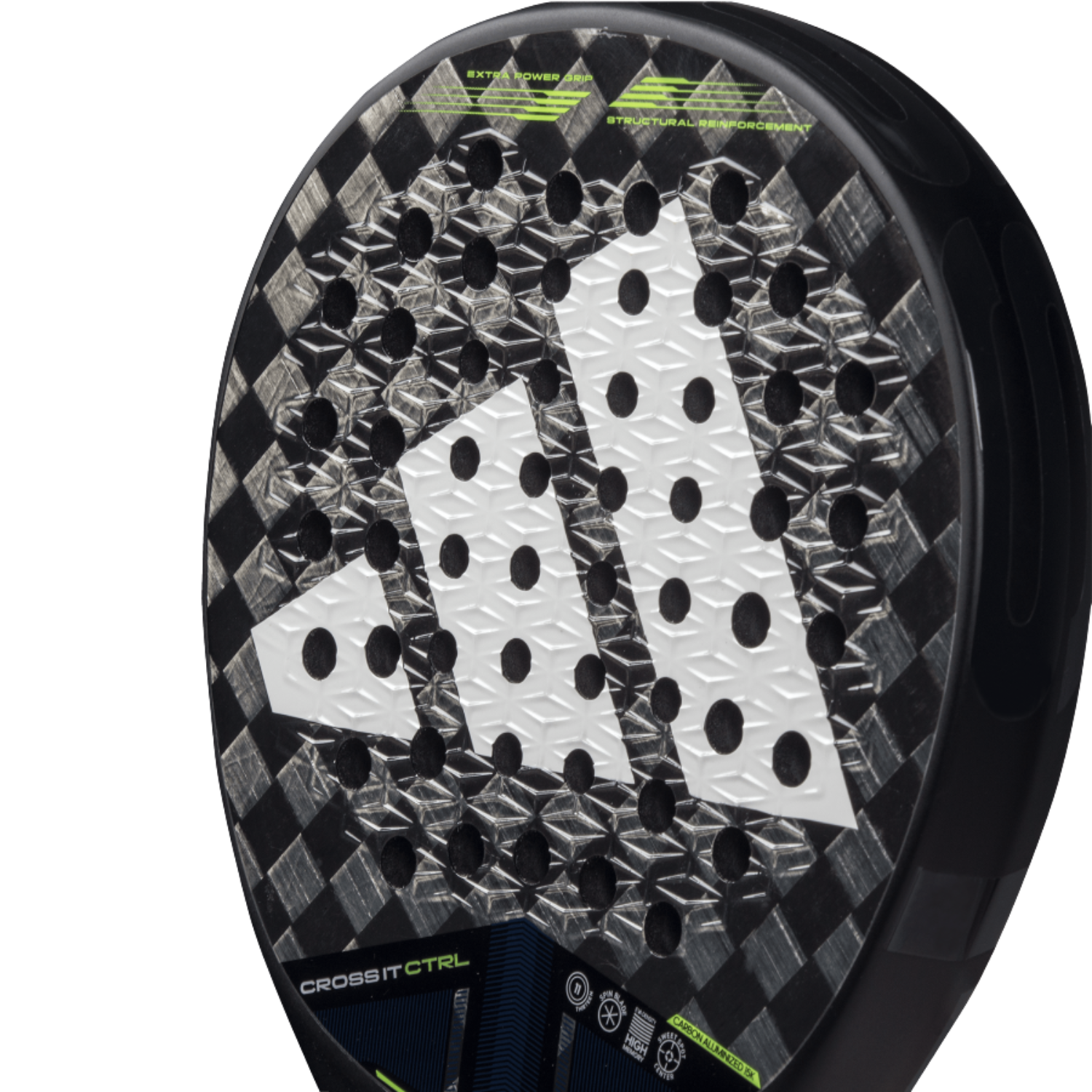 Adidas Cross It Control 3.4 Padel Racket - Black/Lime Padel Adidas