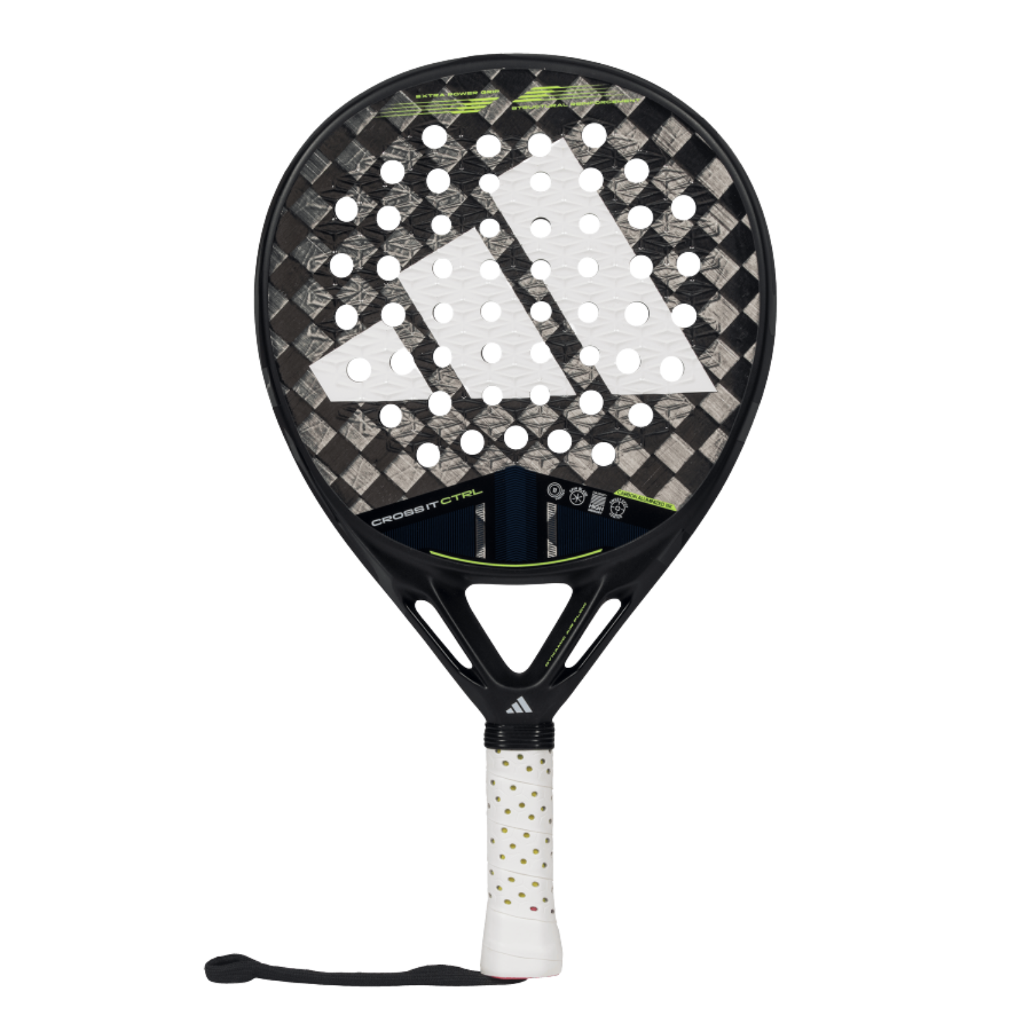 Adidas Cross It Control 3.4 Padel Racket - Black/Lime Padel Adidas