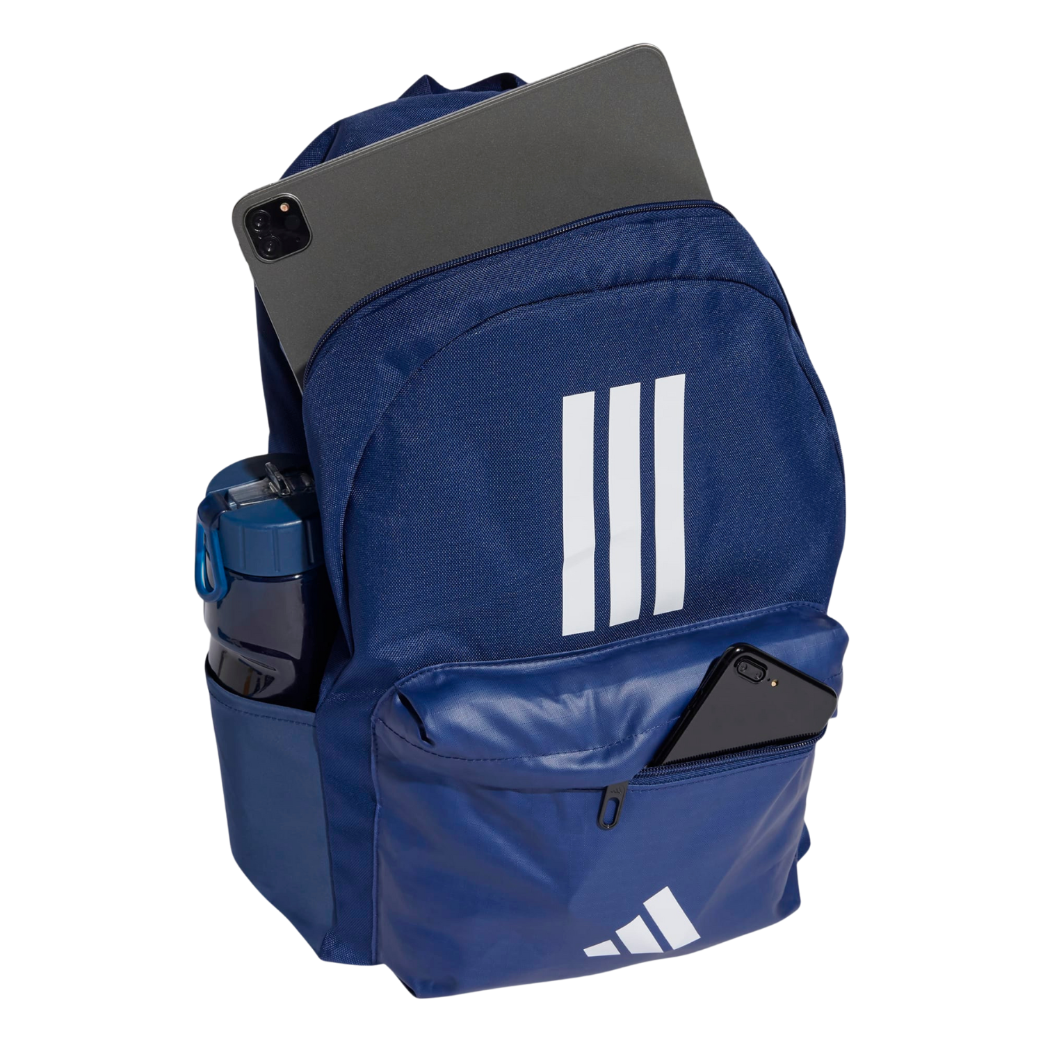 Adidas Classic 3 Stripes Backpack Dark Blue White Adidas Classic 3 Stripes Backpack Dark Blue White