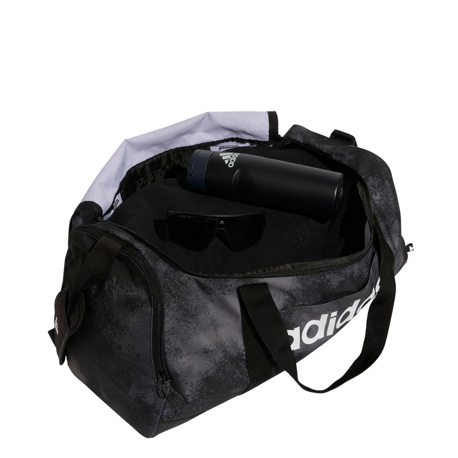 Adidas Linear Camo Graphic Duffle Medium - Grey Luggage Adidas