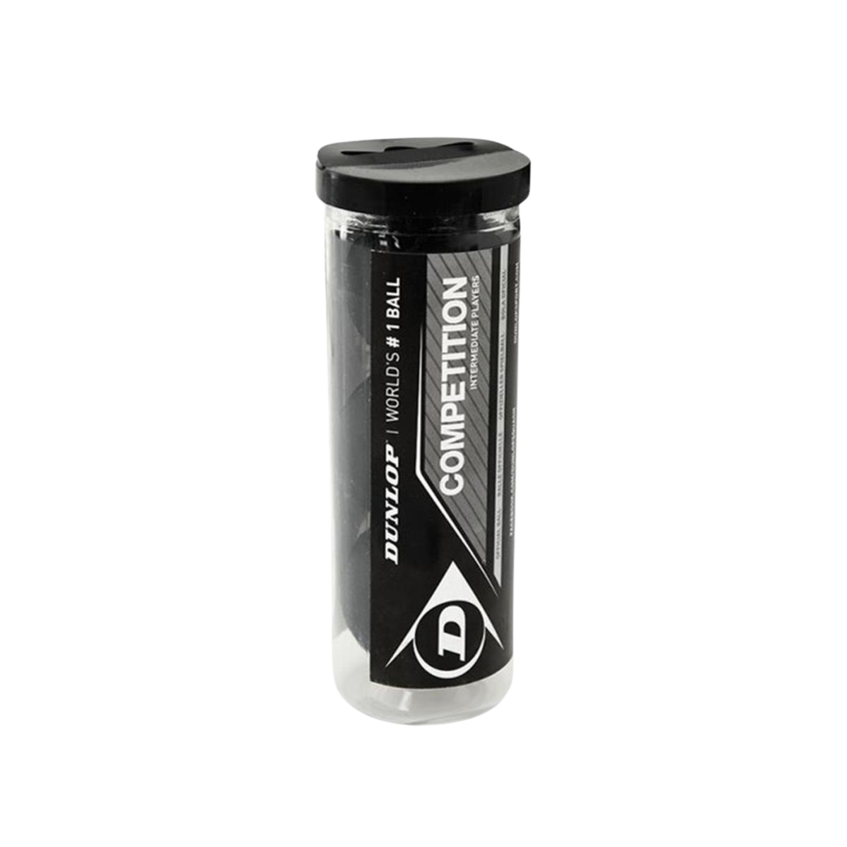 Dunlop Competition Squash Ball 3Pcs - Black