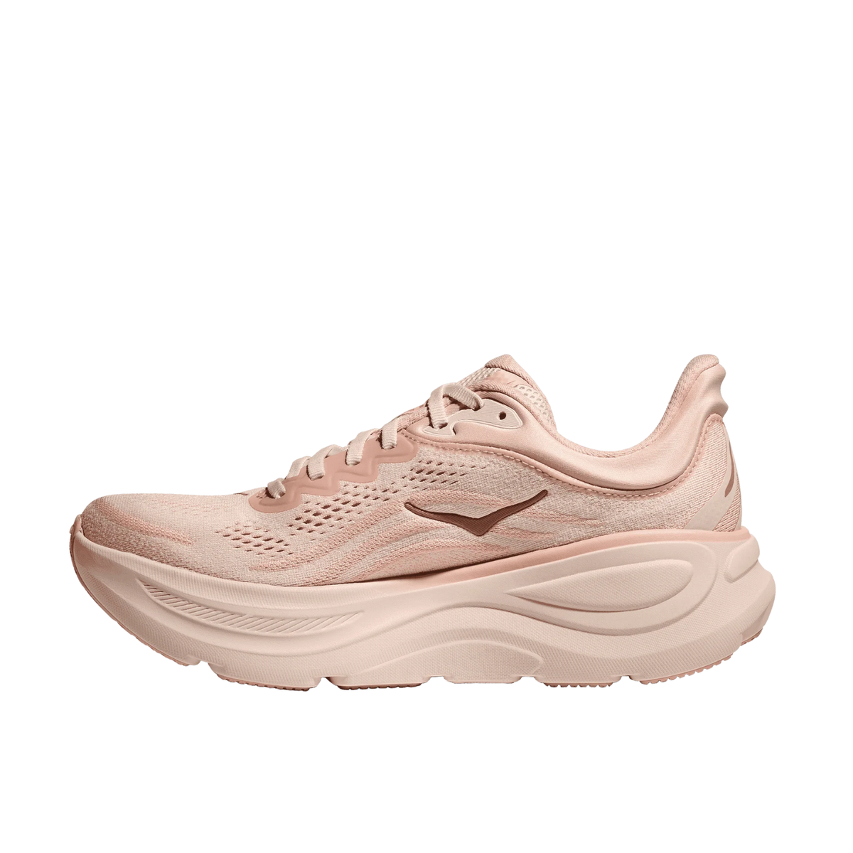 Hoka Bondi 9 Running Shoes Women - Rose Latte/Cream