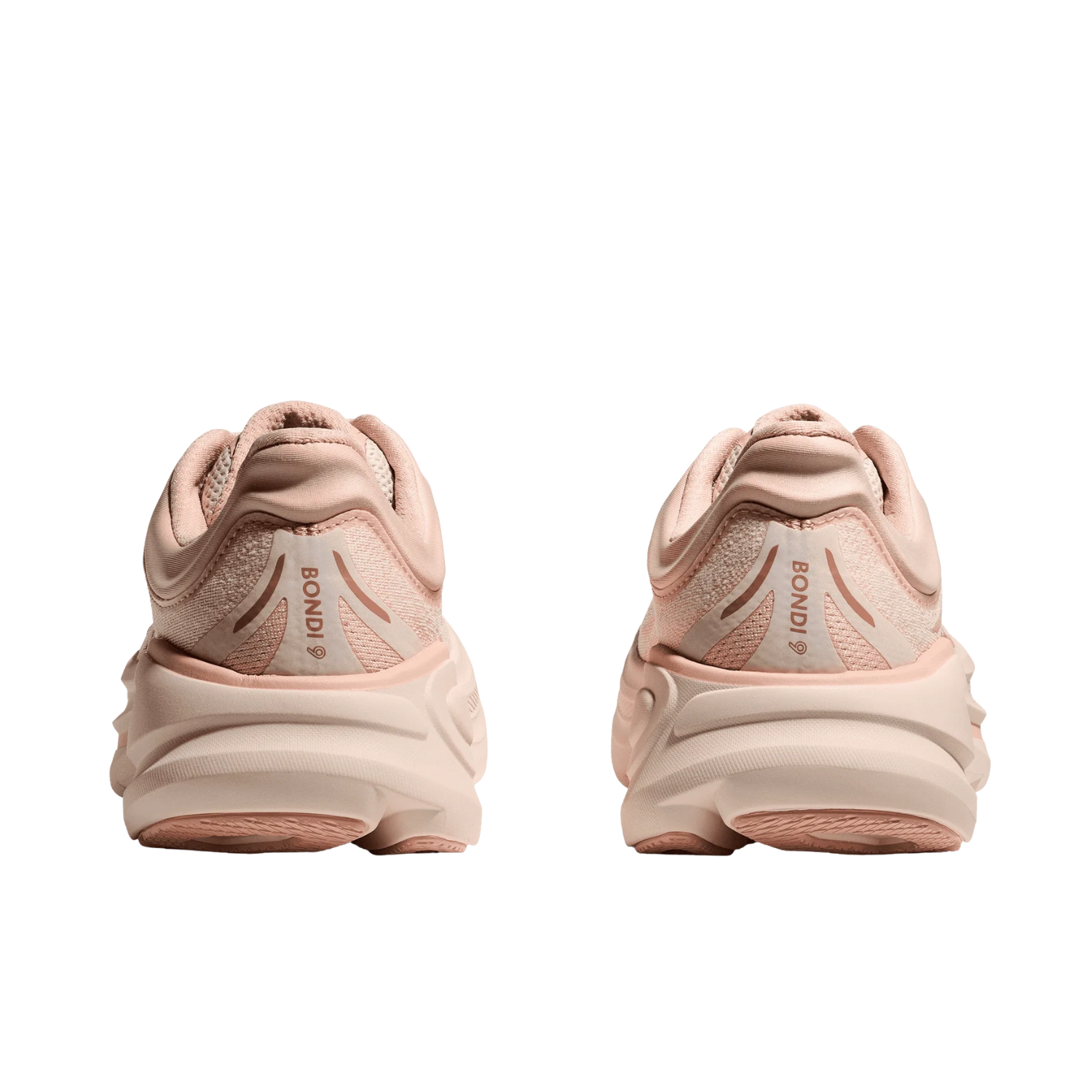 Hoka Bondi 9 Running Shoes Women - Rose Latte/Cream