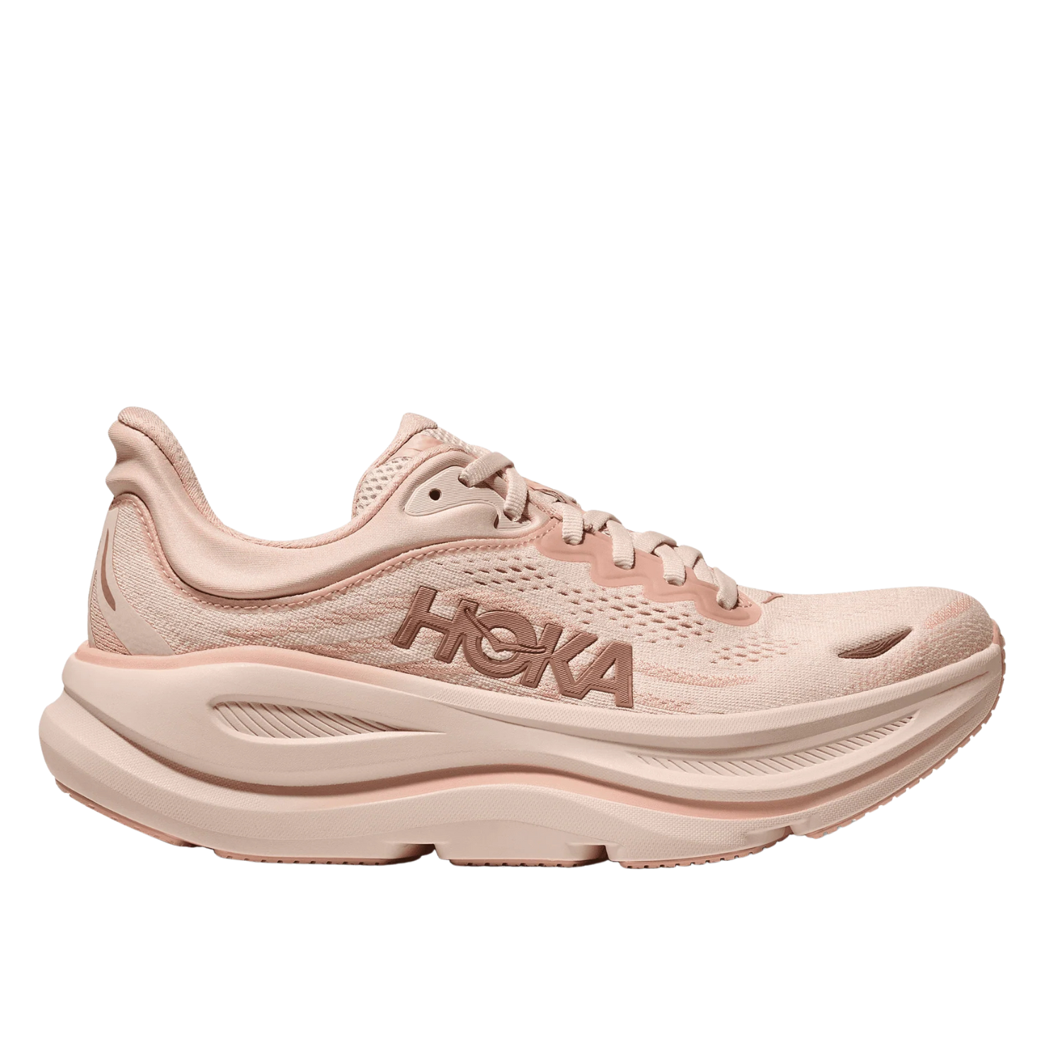 Hoka Bondi 9 Running Shoes Women - Rose Latte/Cream