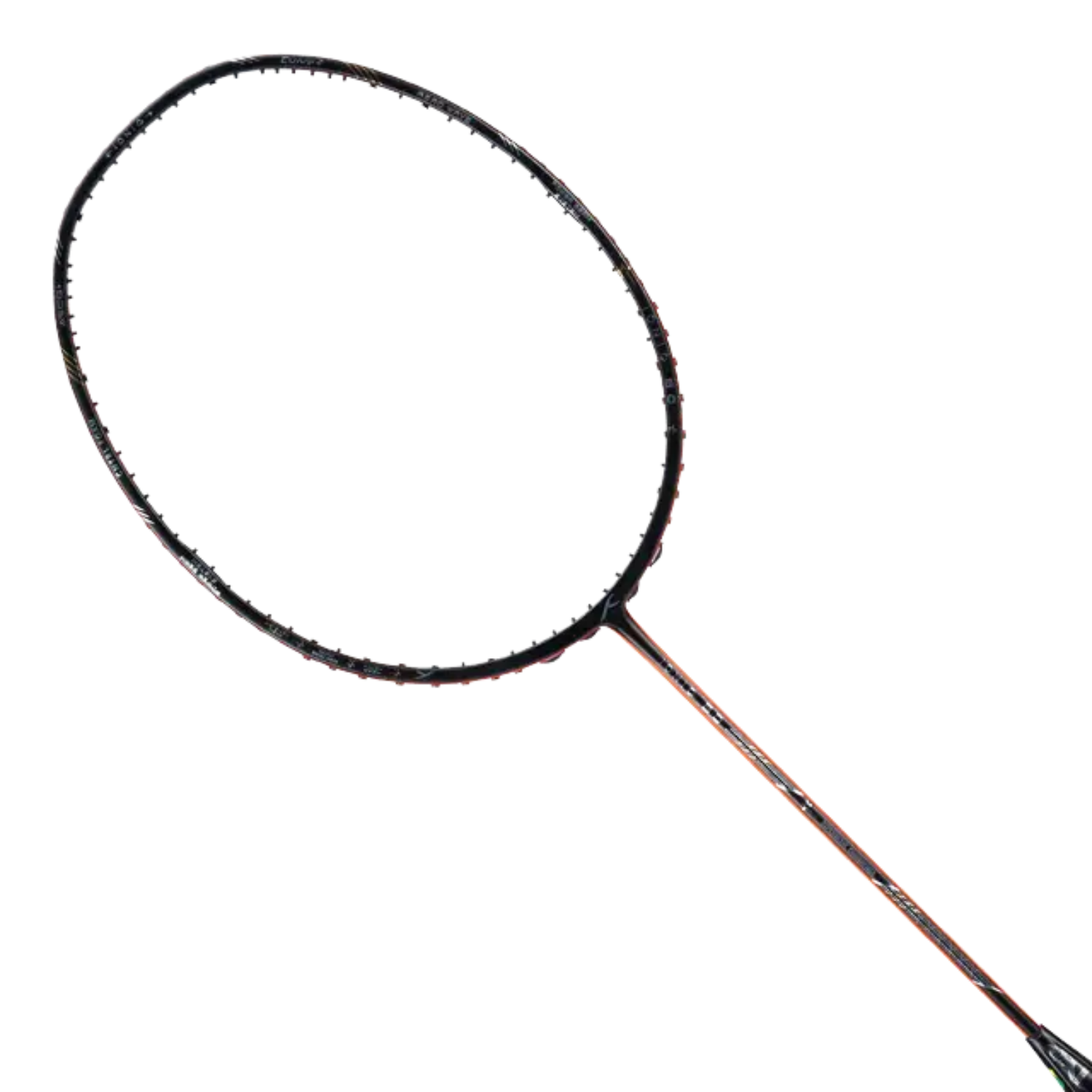 Hundred Ioniq 80 Limited Edition 4U Badminton Racket - Black/Orange Red
