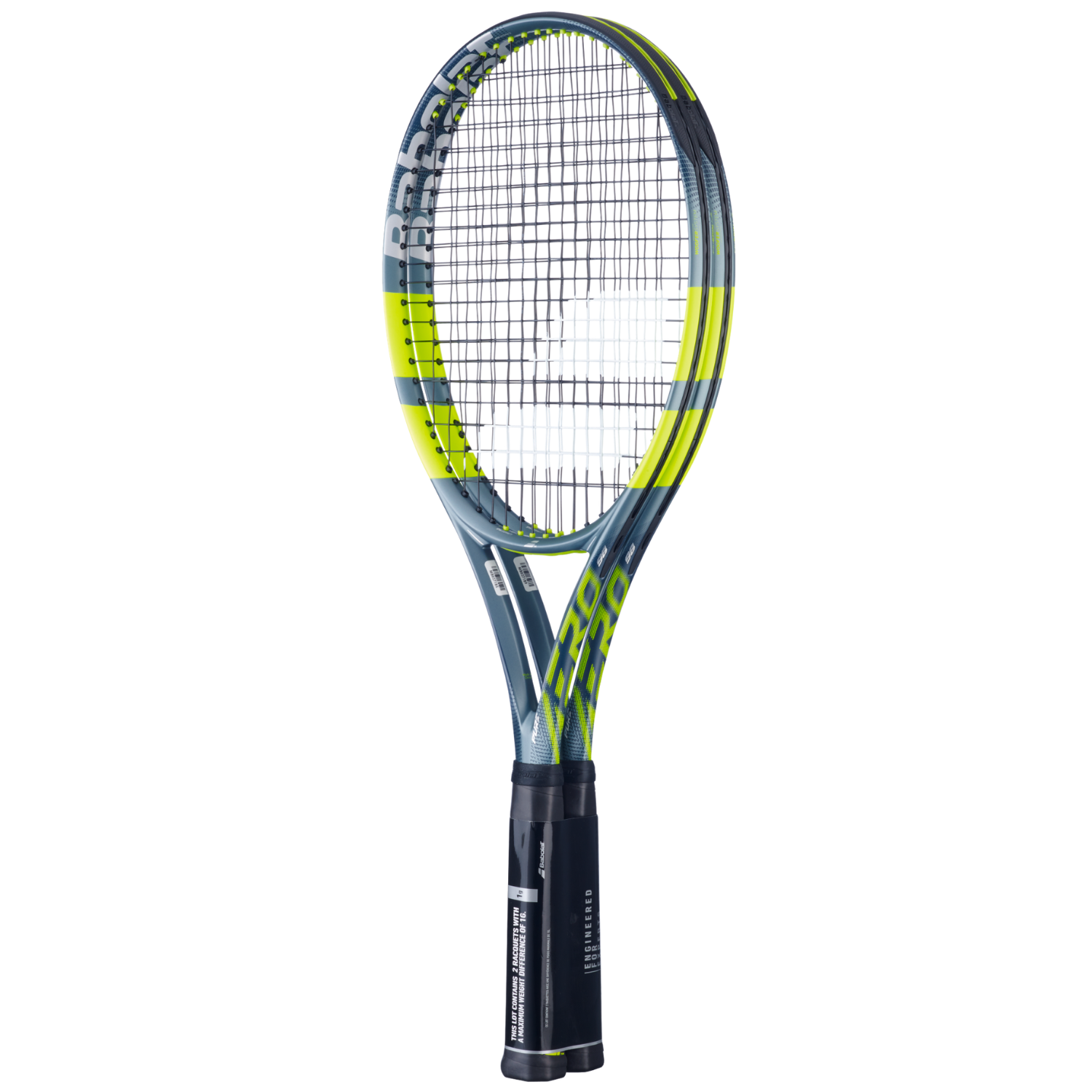 Babolat Pure Aero 98 X2 2026 Tennis Racket Unstrung - Grey/Yellow Babolat Pure Aero 98 X2 2026 Tennis Racket Unstrung - Grey/Yellow