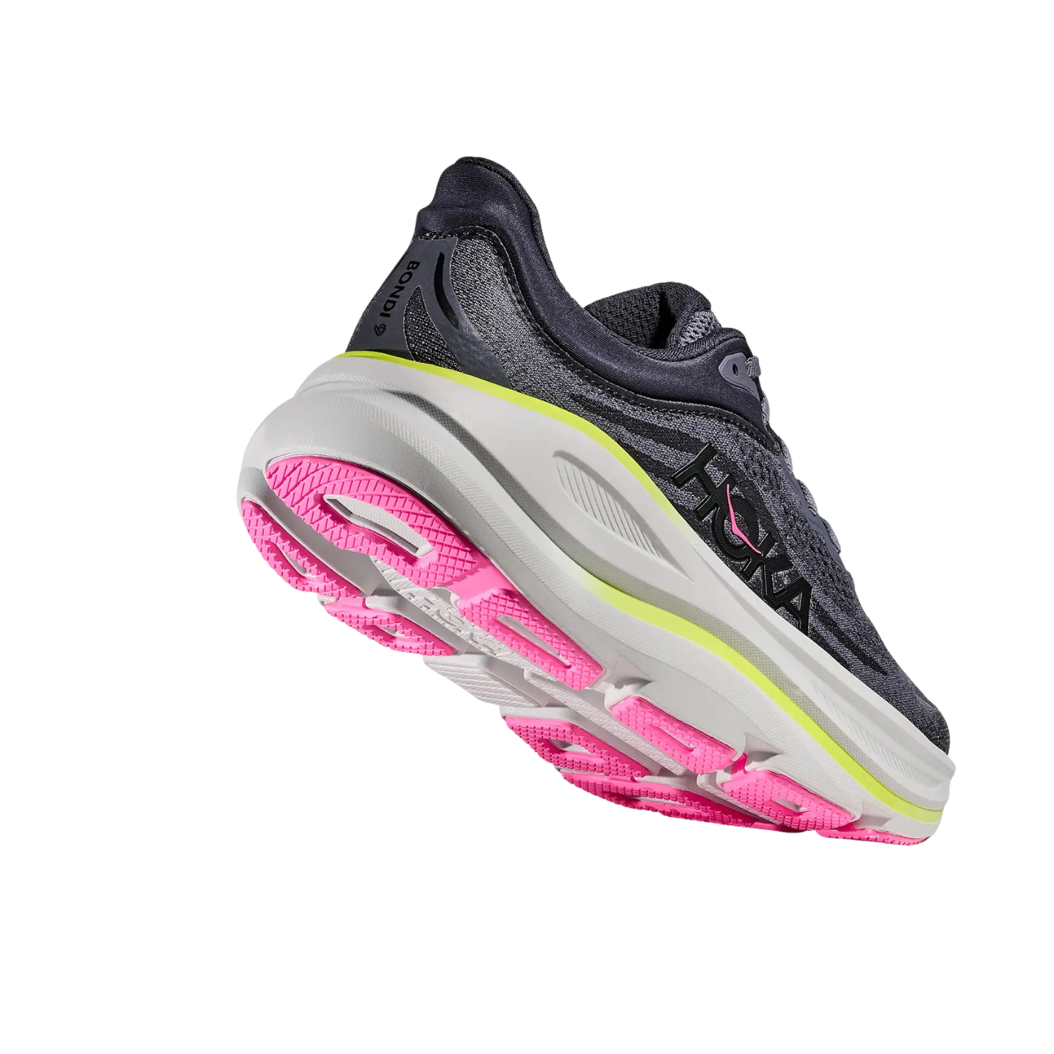 Hoka Bondi 9 Running Shoe Women - Charcoal Grey/ Grey Skies Running Shoes Hoka