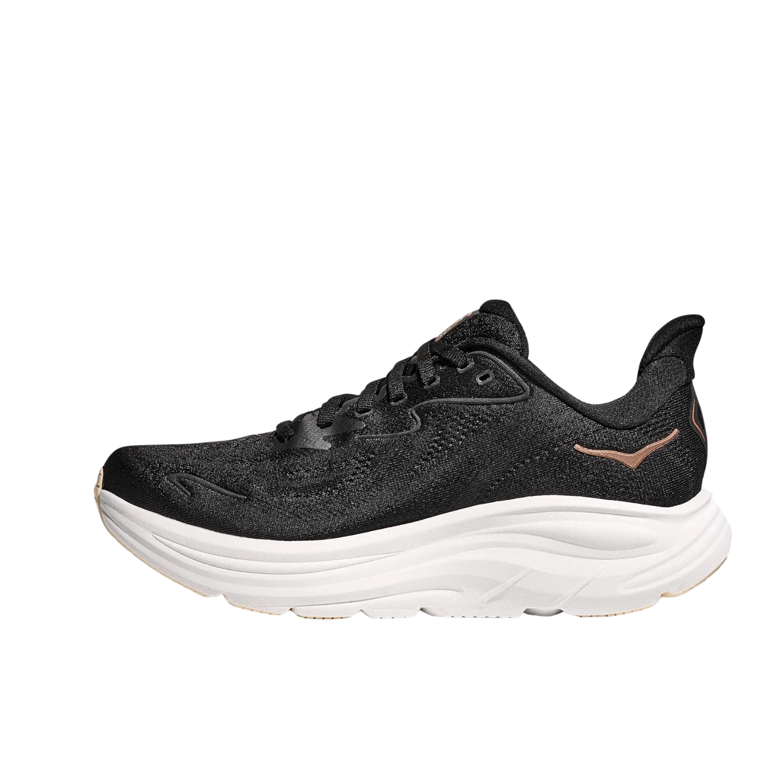 Hoka Clifton 10 Running Shoe Women - Black/Rose Gold Running Shoes Hoka