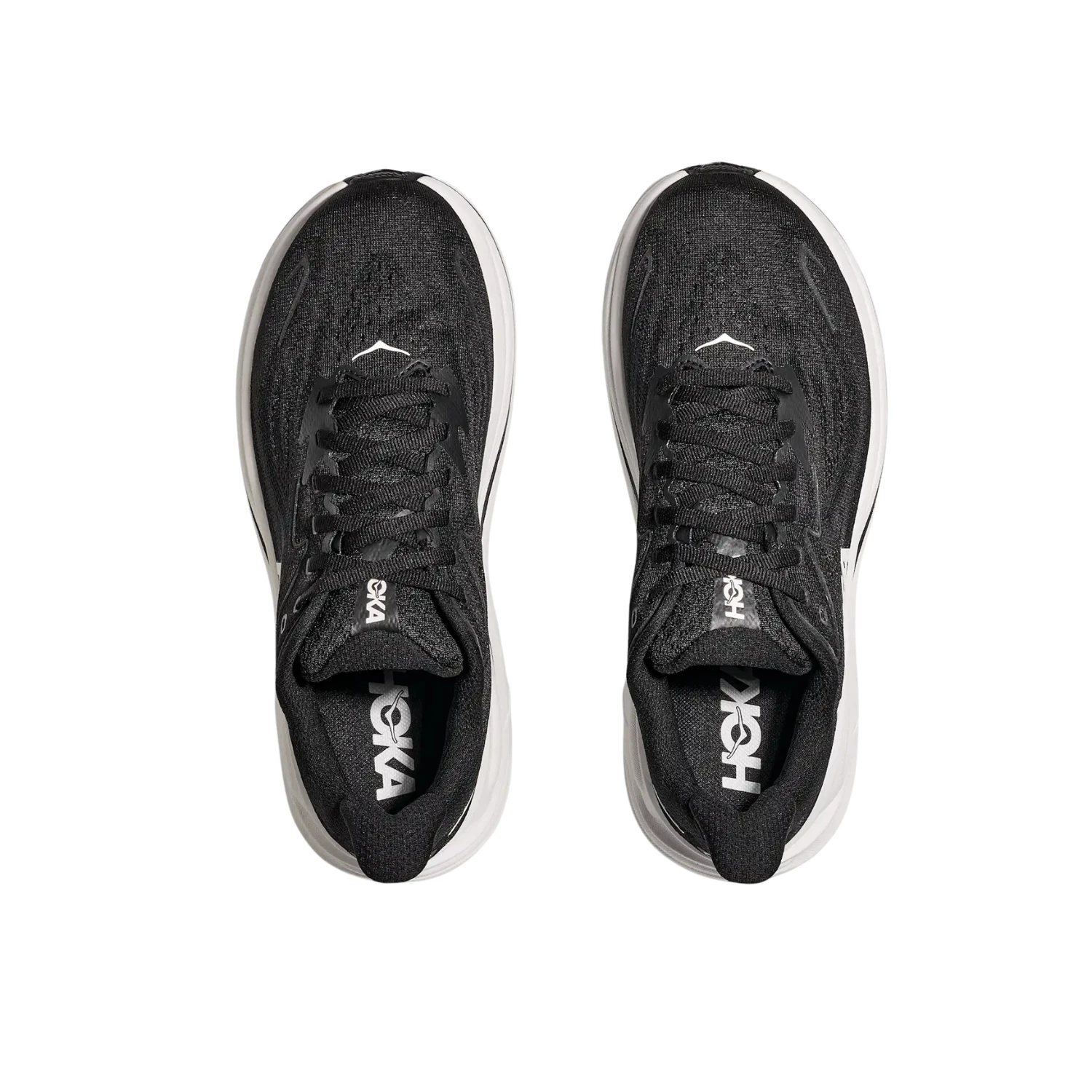 Hoka Clifton 10 Running Shoe Women - Black/White Running Shoes Hoka