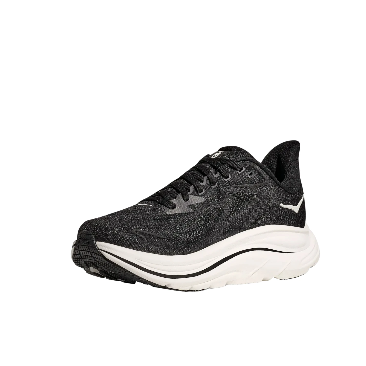 Hoka Clifton 10 Running Shoe Women - Black/White Running Shoes Hoka