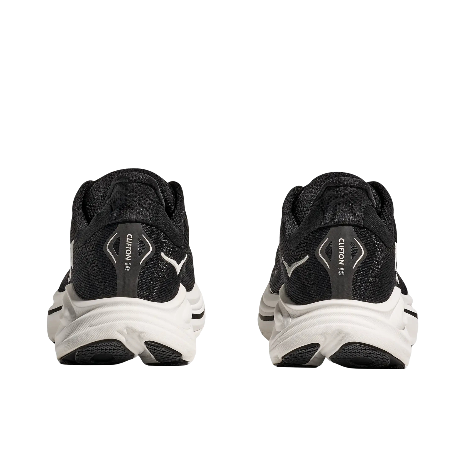 Hoka Clifton 10 Running Shoe Men - Black/White Running Shoes Hoka