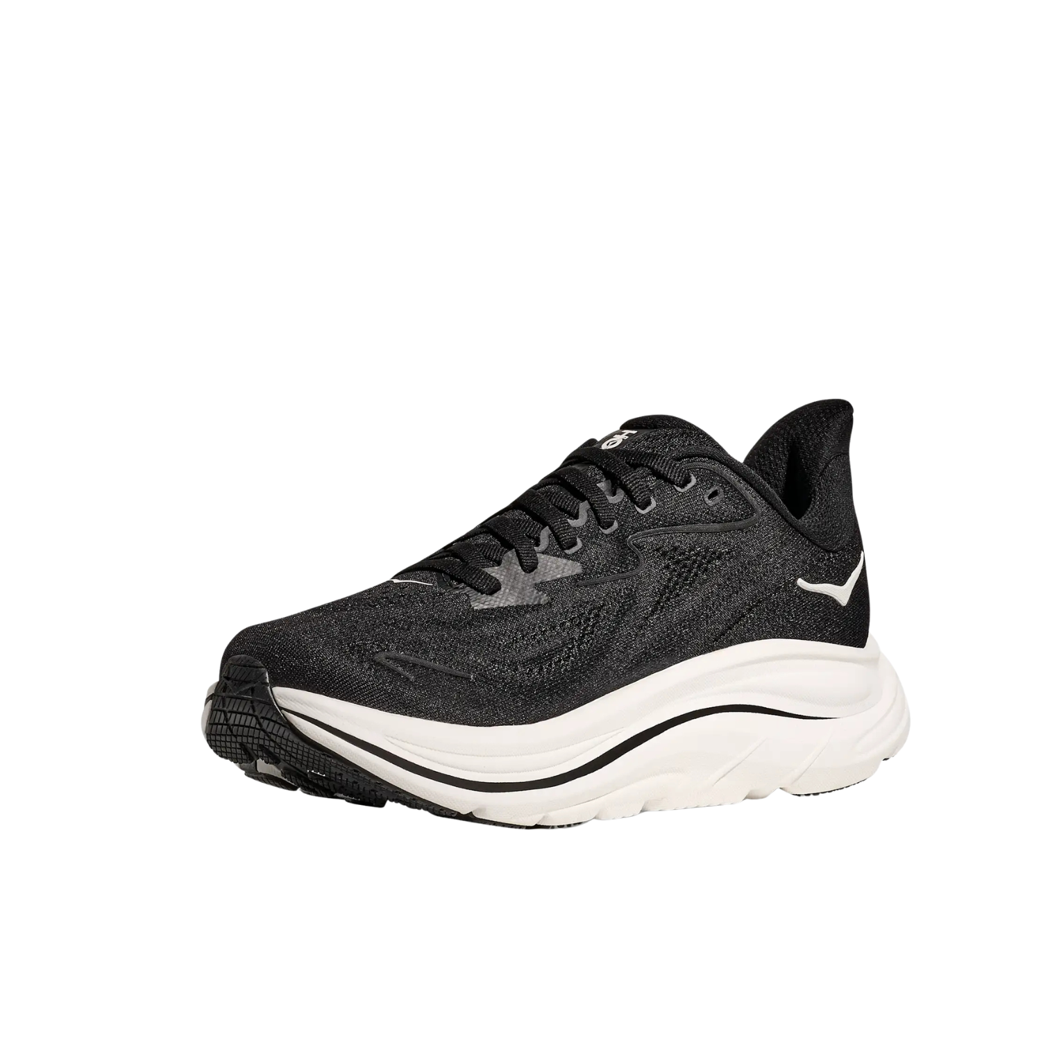 Hoka Clifton 10 Running Shoe Men - Black/White Running Shoes Hoka