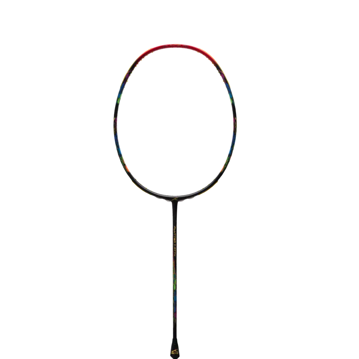 Hundred Flutter 7 Attack 4U Badminton Racket - Black/Red Badminton Rackets Hundred