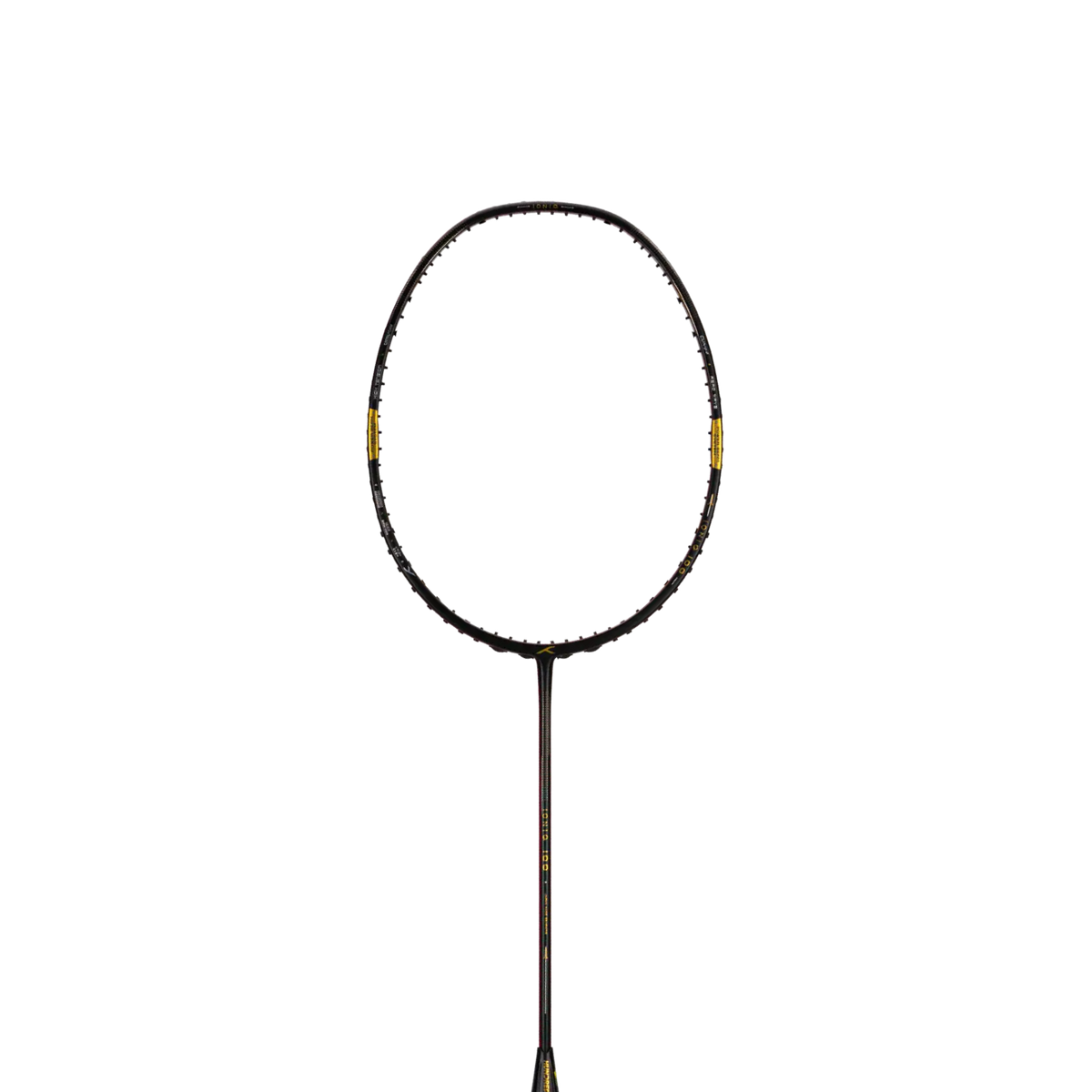 Hundred Ioniq 100 3U Badminton Racket - Black/Red Badminton Rackets Hundred