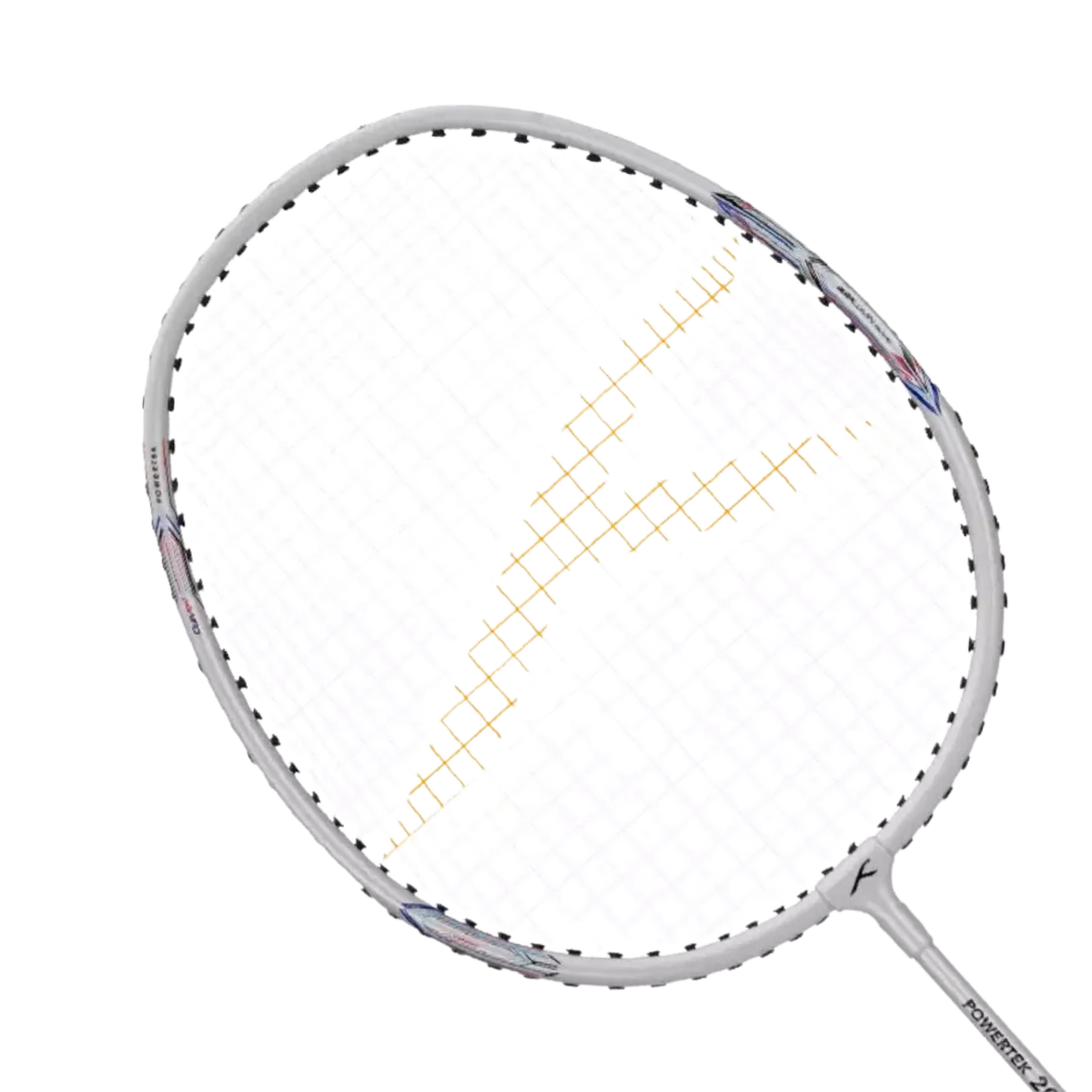 Hundred Powertek 200 2U Badminton Racket - White White 2U6 Badminton Rackets Hundred