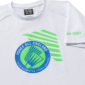 Yonex All England YOB26002EX Souvenir T-Shirt Unisex - White Clothing Yonex