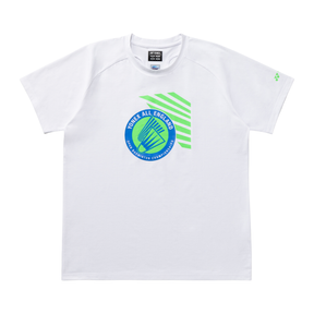 Yonex All England YOB26002EX Souvenir T-Shirt Unisex - White White Clothing Yonex