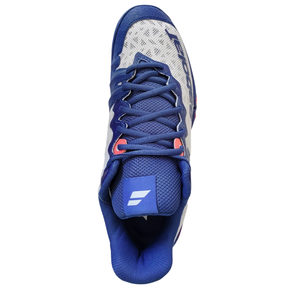 Babolat Shadow 4 Badminton Shoe Men - White/Blue Badminton Shoes Babolat