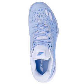 Babolat Shadow 4 Badminton Shoe Women - Snow/Blue Tennis Shoes Babolat