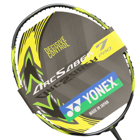 Yonex Arcsaber 7 Pro 4U Badminton Racket Free Restring & Autograph - Gray/Yellow / Unstrung Badminton Rackets Yonex