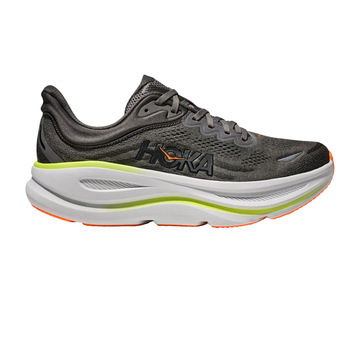 Hoka Bondi 9 Running Shoe Men - Asphalt Grey/Gravel Asphalt Grey Gravel Running Shoes Hoka