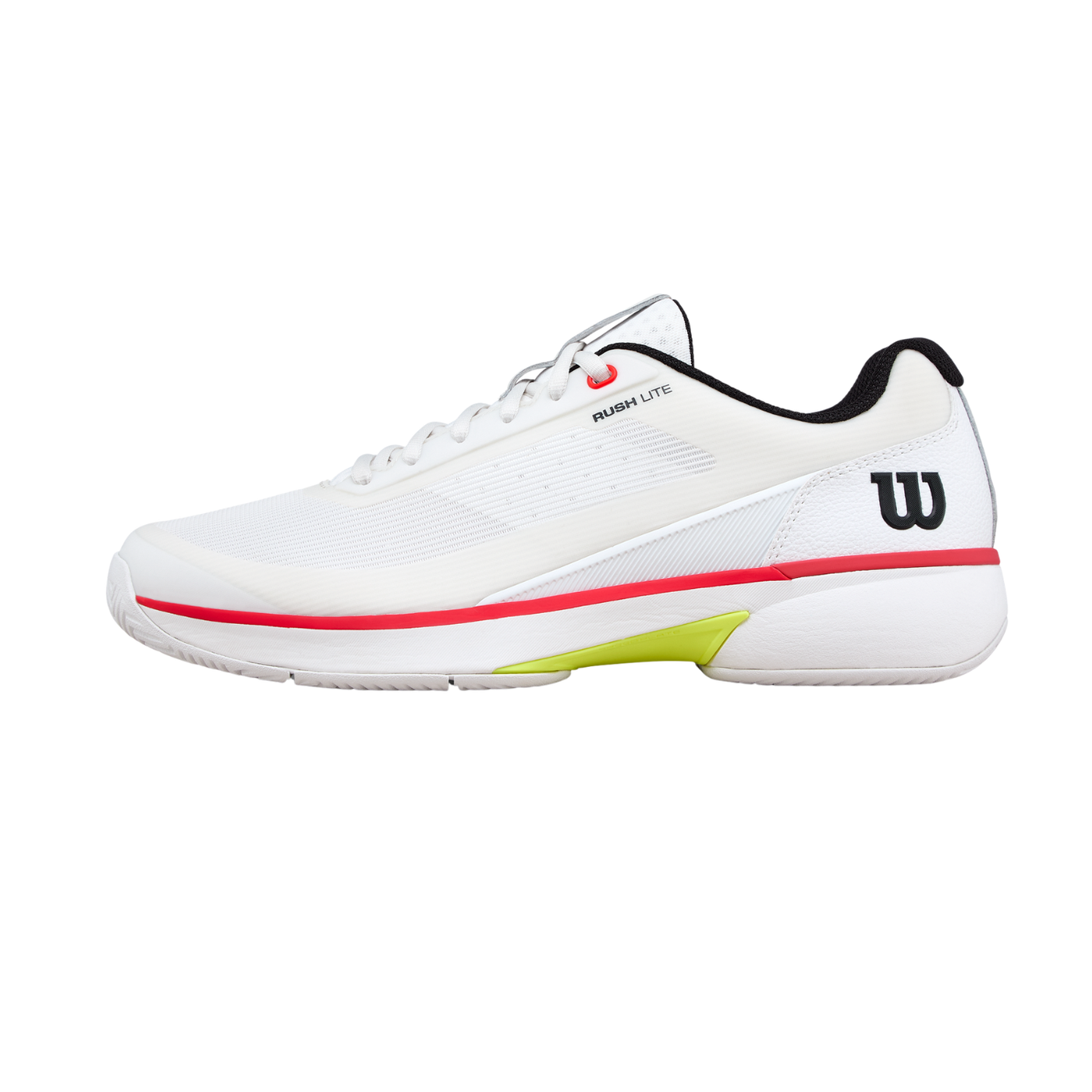 Wilson Rush Lite 5 Tennis Shoe Men - White/Red Tennis Shoes Wilson