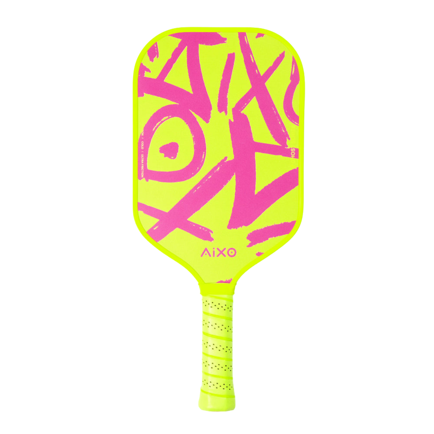 Aixo CP03 Ghost Series Neotag T700 Carbon Pickleball Paddle Pink Green One Size Pickleball Paddle Aixo
