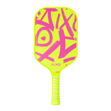 Aixo CP03 Ghost Series Neotag T700 Carbon Pickleball Paddle Pink Green One Size Pickleball Paddle Aixo