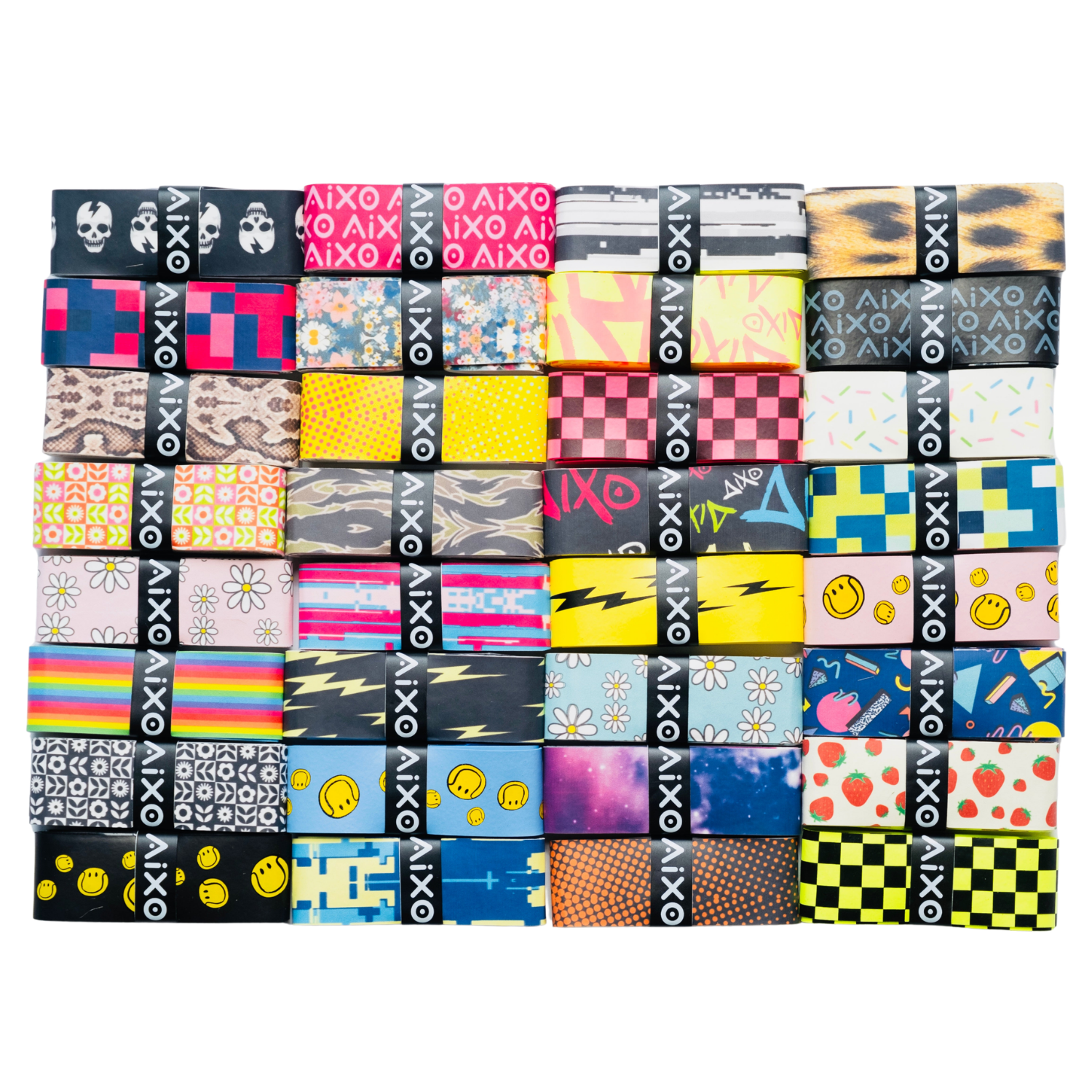 Aixo Checker Dry Overgrip Monochrome Overgrips Aixo