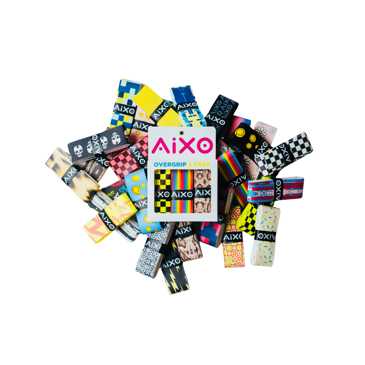 Aixo Checker Dry Overgrip Monochrome Overgrips Aixo