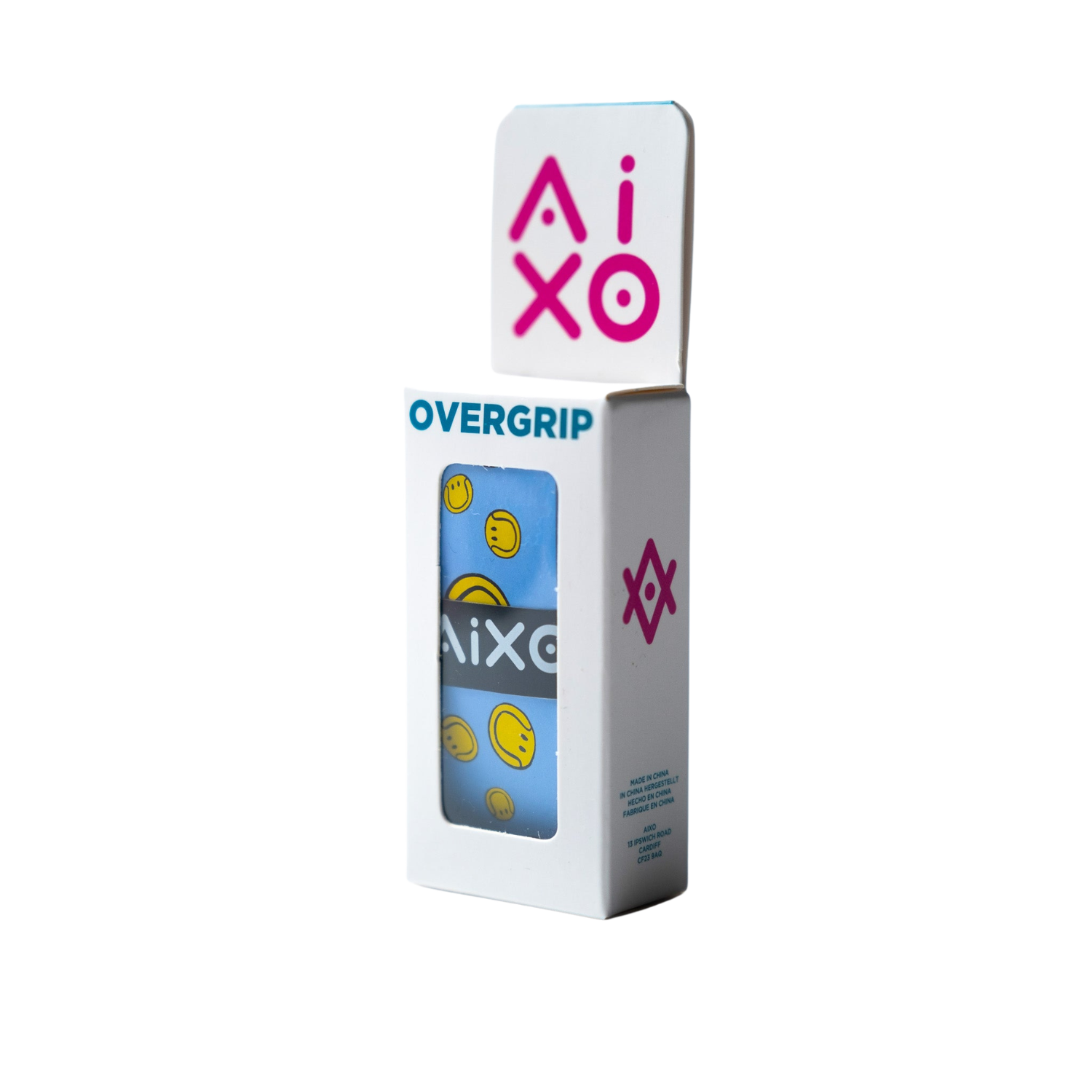 Aixo Smiley Ball Dry Overgrip Black Overgrips Aixo