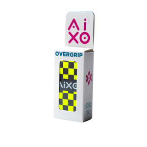 Aixo Checker Dry Overgrip Black & Yellow Overgrips Aixo