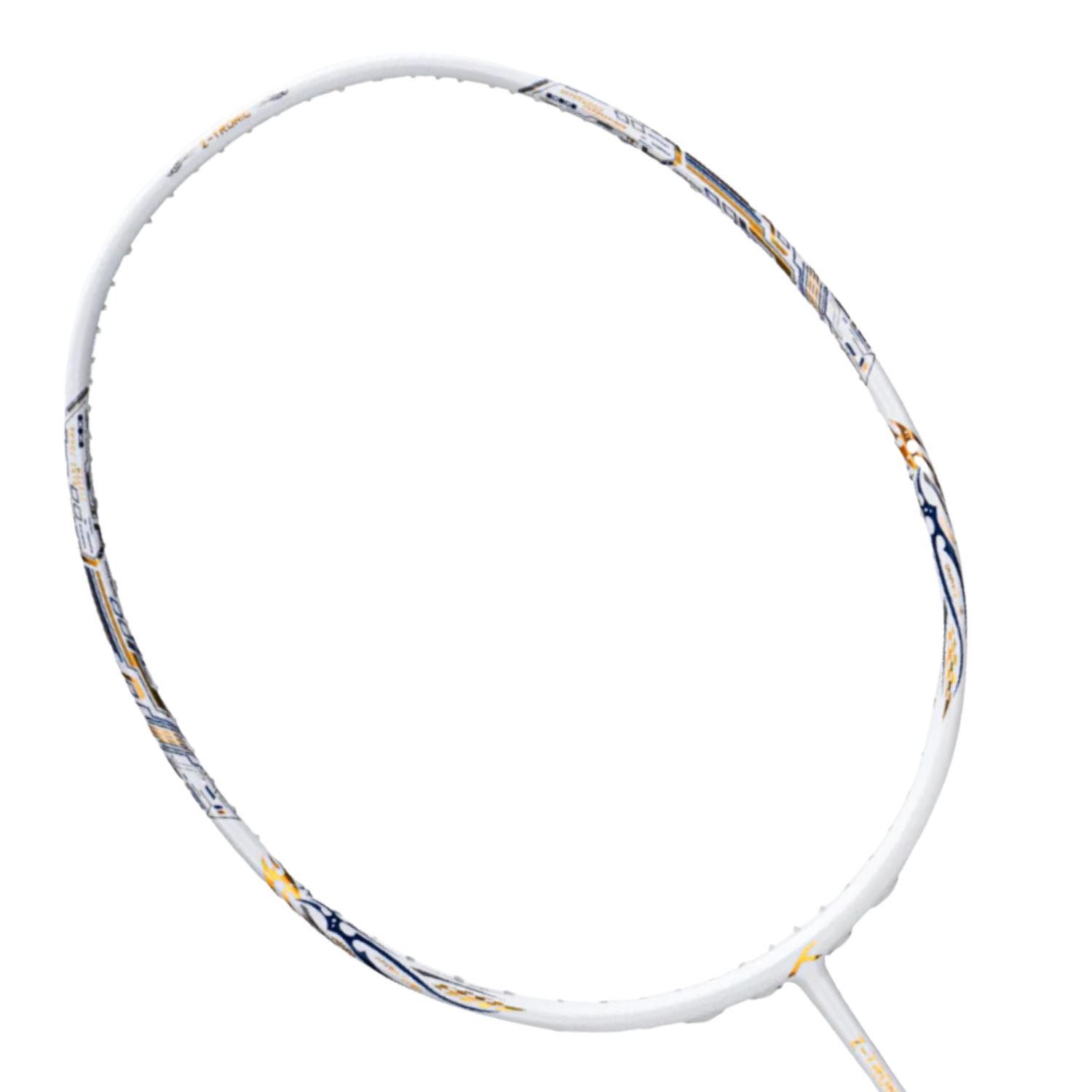 Hundred Z-Tronic 100 Badminton Racket - White/Gold White Gold 4U Badminton Rackets Hundred