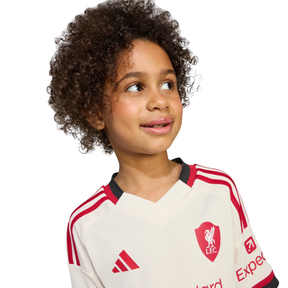 Adidas Liverpool F.C. 25/26 Away Mini Kit - White Clothing Adidas