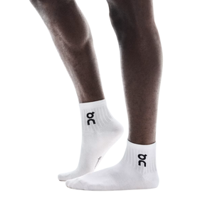 On Running Logo Mid Sock Unisex - White Clothing On Running