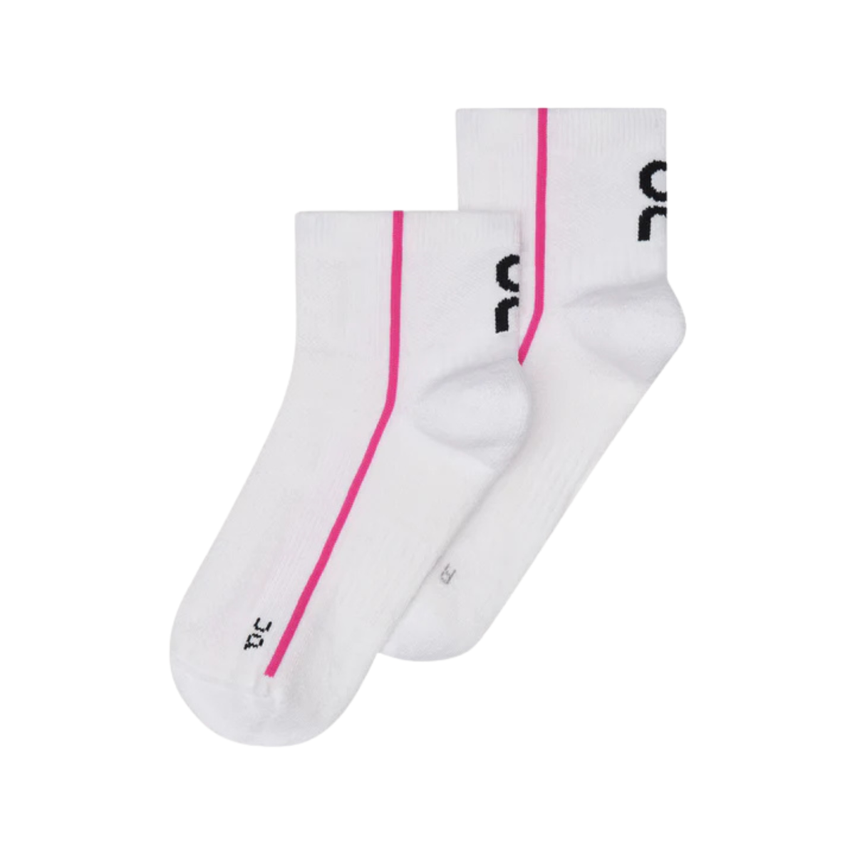 On Court Sock Mid 1 Unisex - White/Pink White Pink Clothing On Running