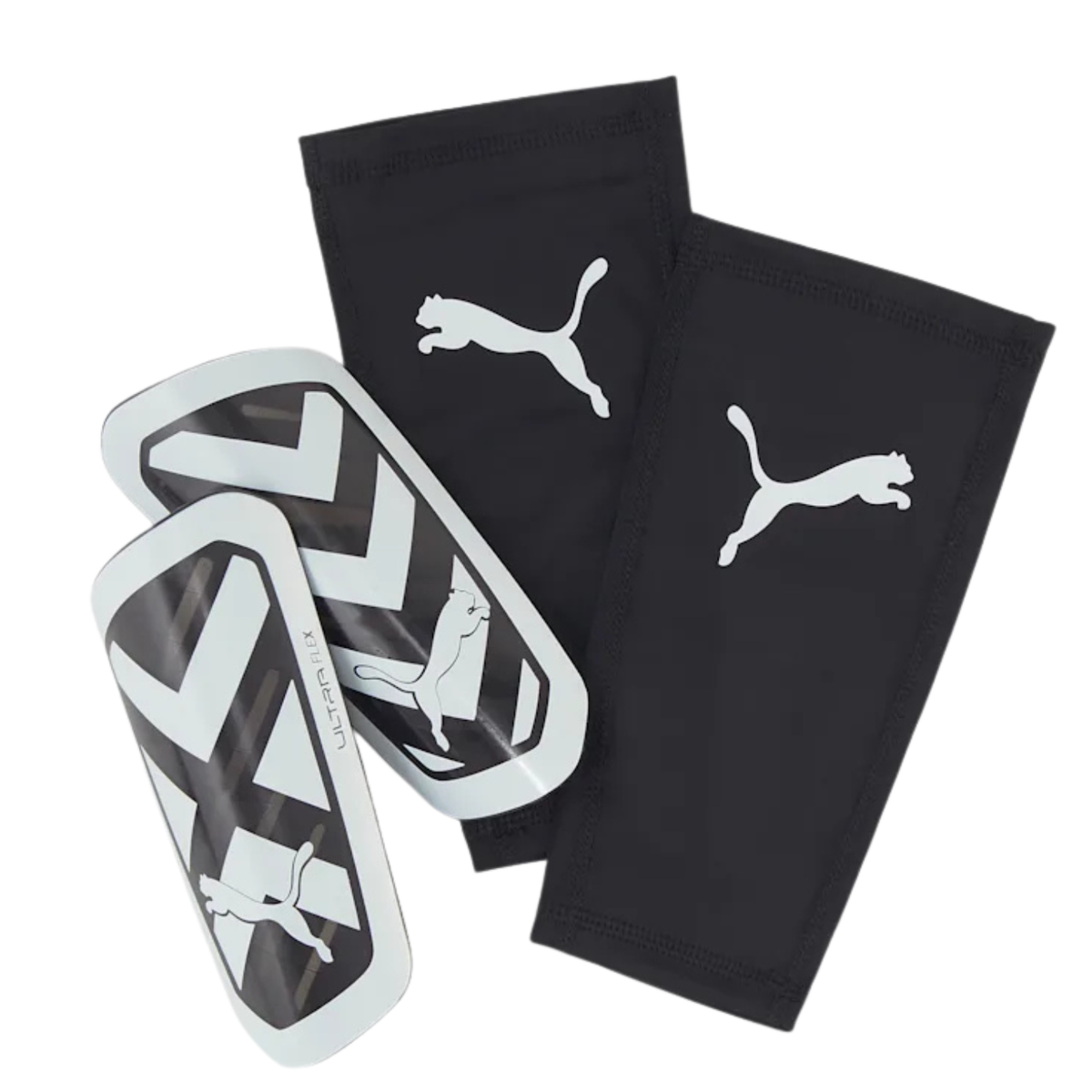 Puma Ultra Flex Sleeve Shin Guards Unisex - Ultra Blue/ White/ Pro Green 030871 PUMA BLACK PUMA WHITE Accessories Puma