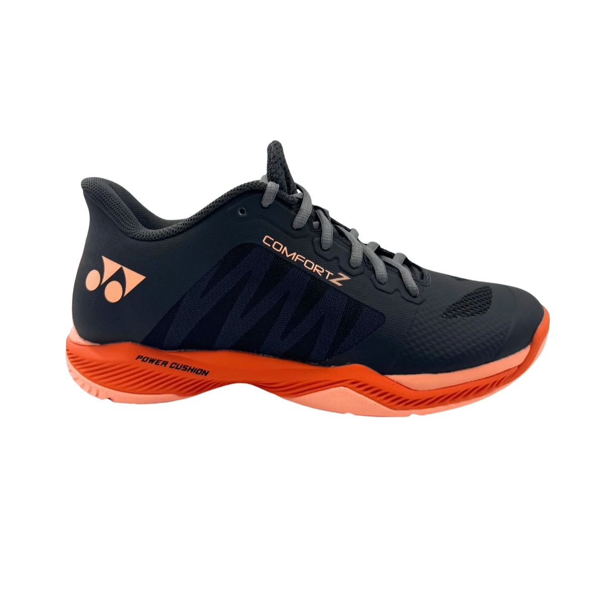Yonex Power Cushion Comfort Z3 Badminton Shoes Men, Dark Gun/Orange, back view