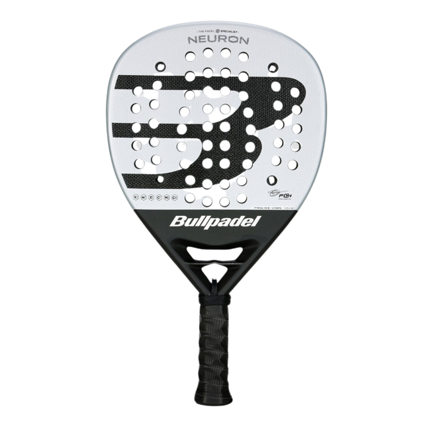 BullPadel Neuron Padel Racket - Silver/Black