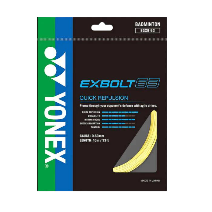 Yonex EX Bolt 63 弦（10m 组）黄色