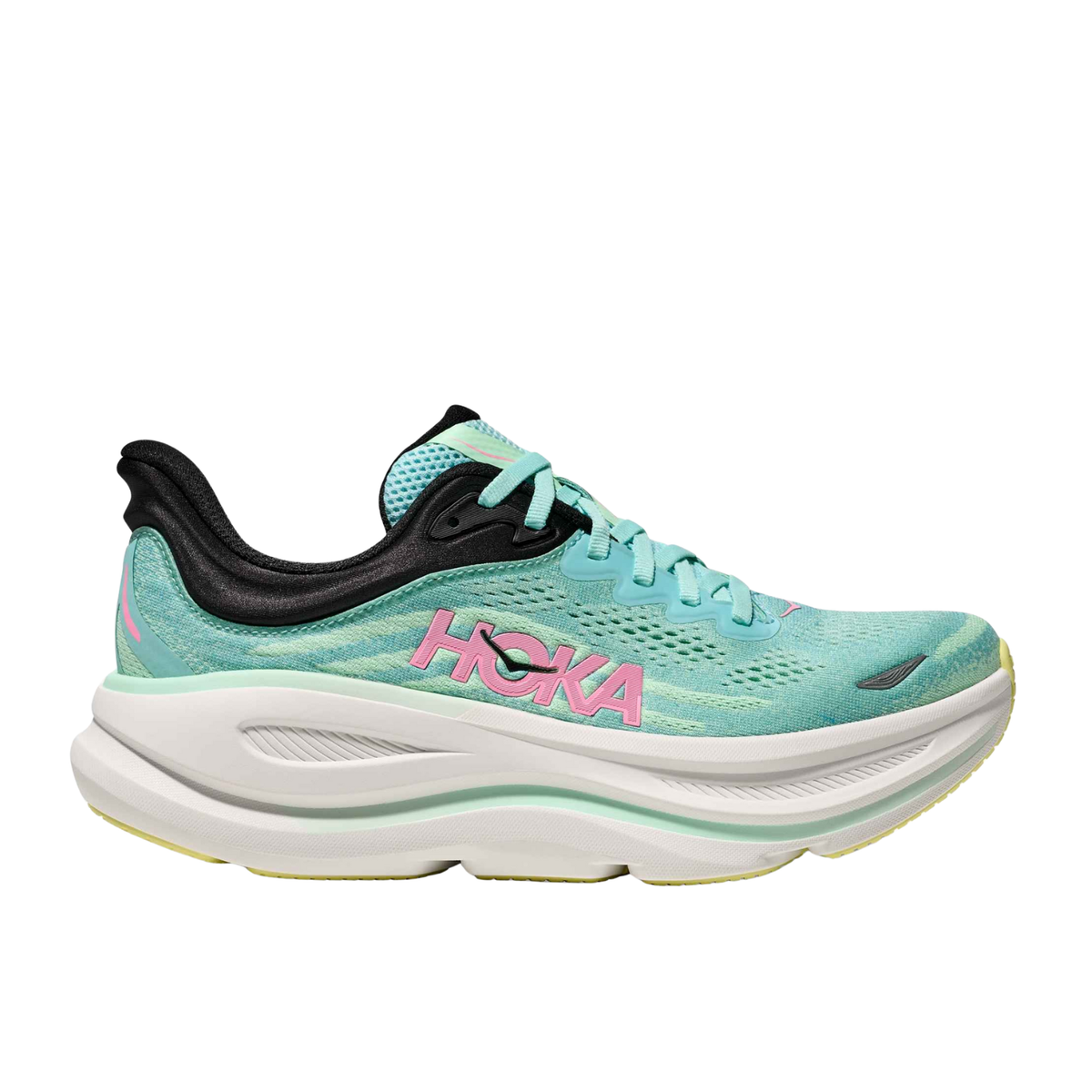 Hoka Bondi 9 Running Shoes Women - Blue Spark/Mint Fluorite