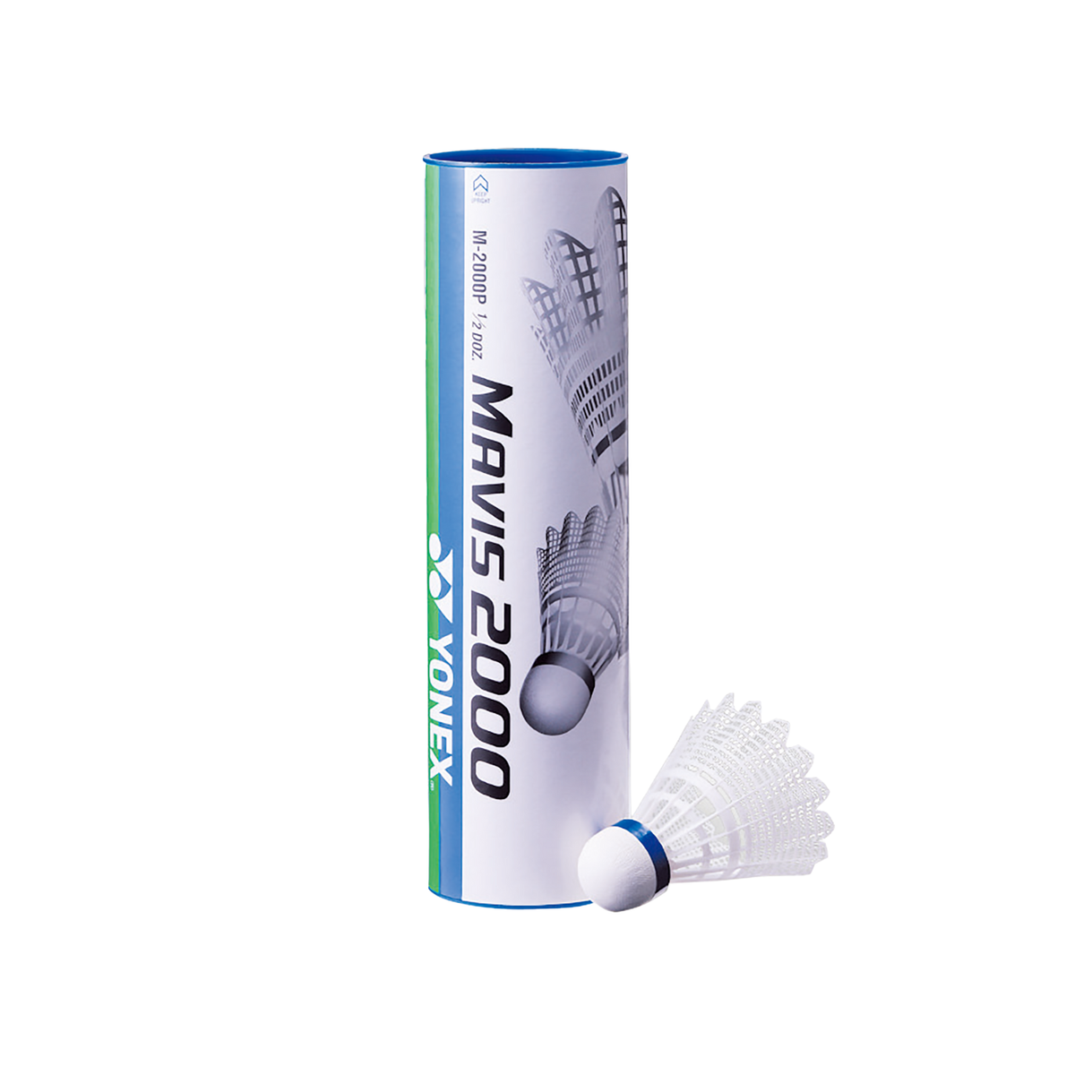 Yonex Mavis 2000 Synthetic Shuttles 1/2 Doz Speed Slow - White