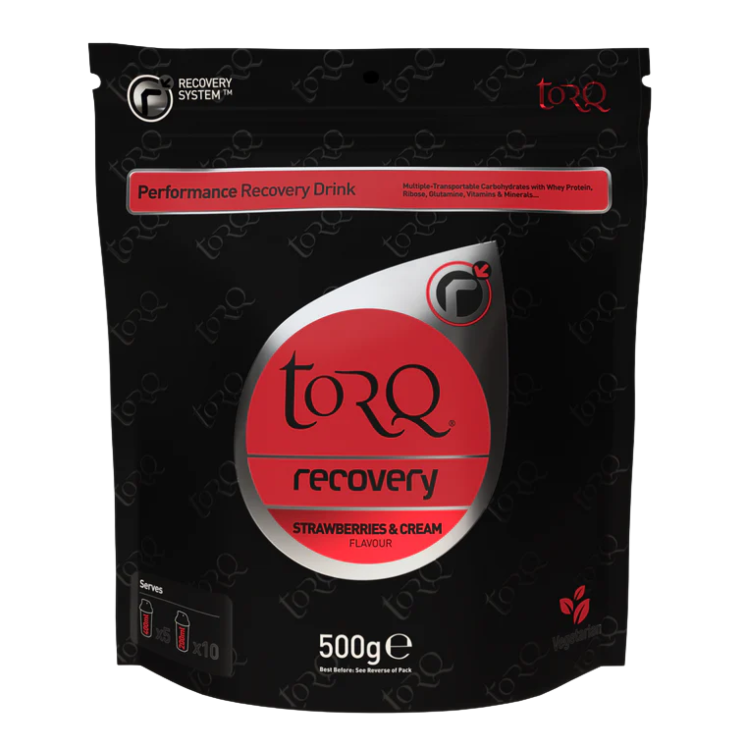 Torq Recovery Drink 500g - Strawberry and Cream Nutrition Torq