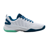 Hundred Hypercourt Badminton Shoe Unisex - White White Blue Badminton Shoes Hundred
