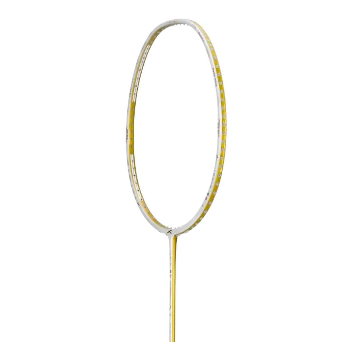 Hundred Ioniq 80 Limited Edition 4U Badminton Racket - White/Gold White Gold 4U5 Badminton Rackets Hundred