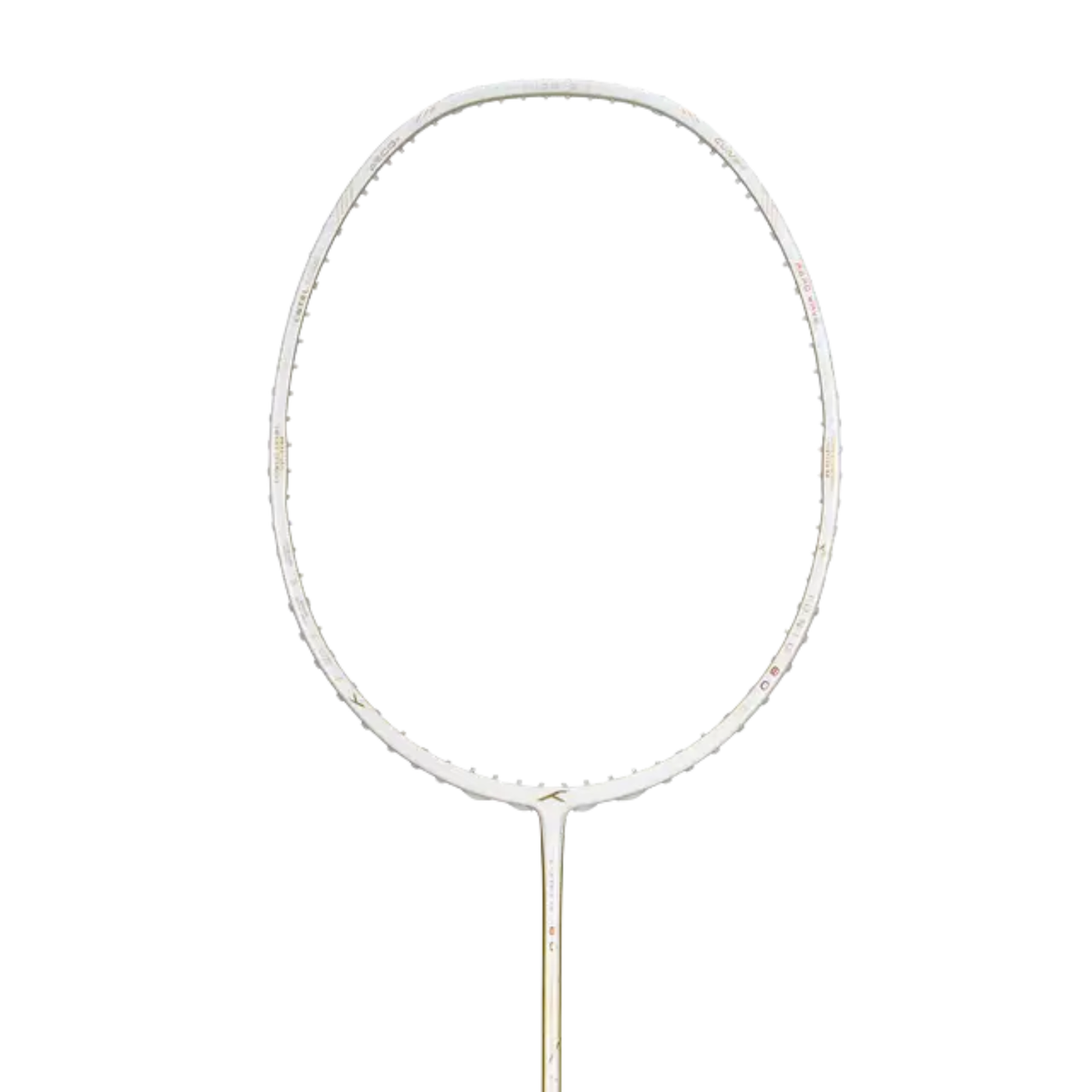 Hundred Ioniq 80 Limited Edition 4U Badminton Racket - White/Gold Badminton Rackets Hundred