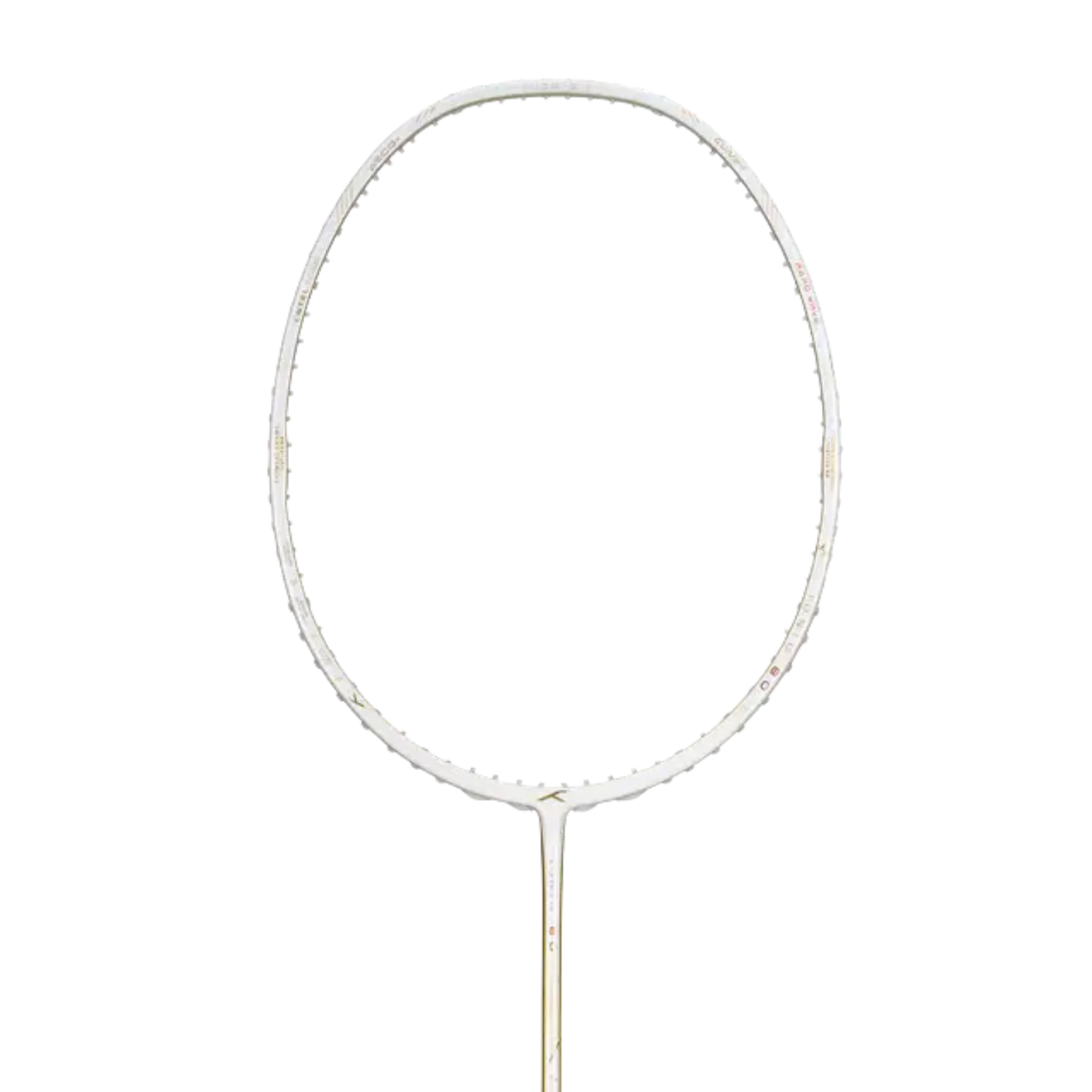 Hundred Ioniq 80 Limited Edition 4U Badminton Racket - White/Gold Badminton Rackets Hundred