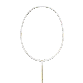Hundred Ioniq 80 Limited Edition 4U Badminton Racket - White/Gold Badminton Rackets Hundred