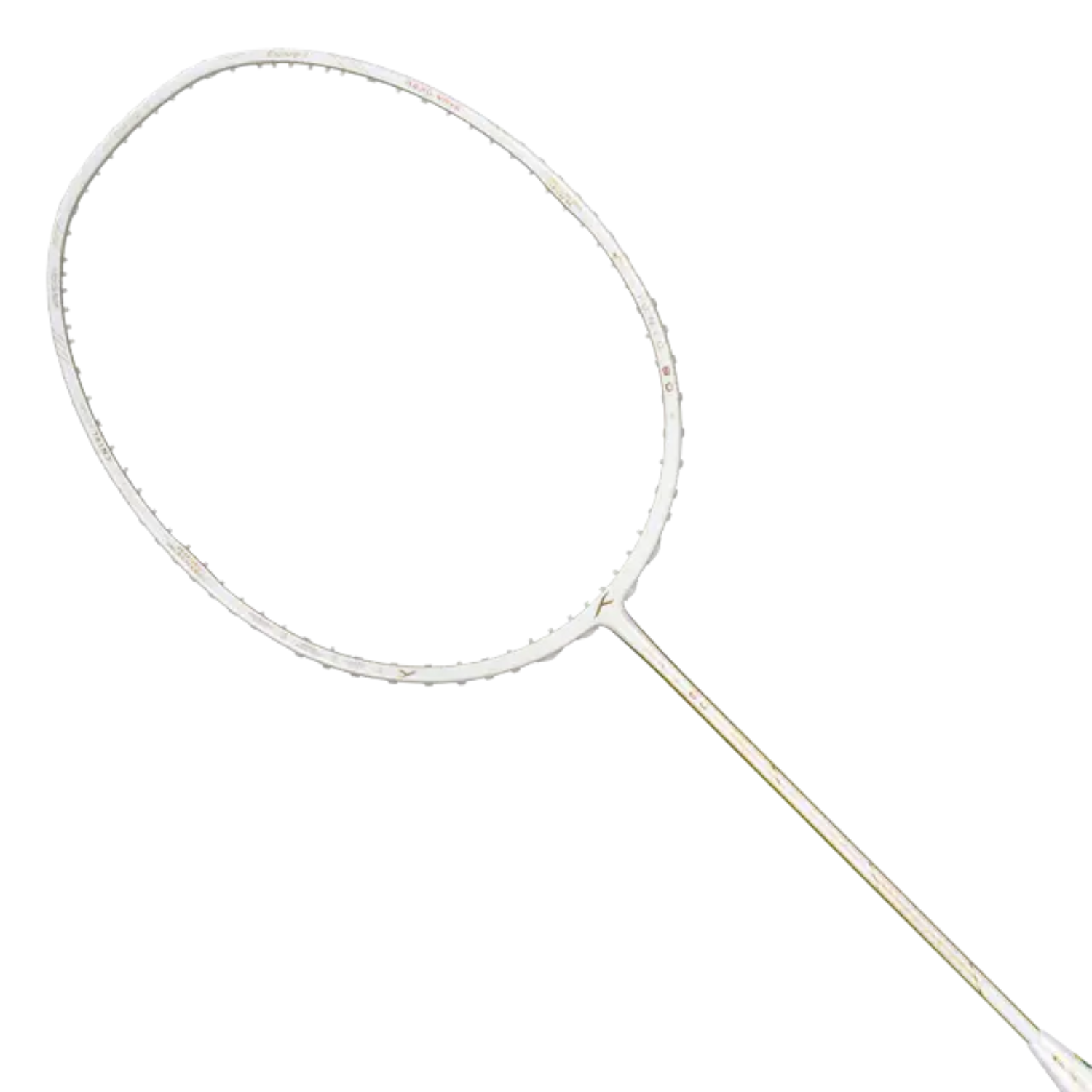 Hundred Ioniq 80 Limited Edition 4U Badminton Racket - White/Gold Badminton Rackets Hundred