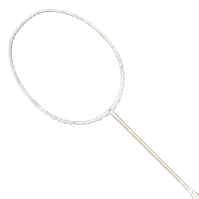 Hundred Ioniq 80 Limited Edition 4U Badminton Racket - White/Gold Badminton Rackets Hundred